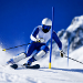Olympic Slalom Skiing